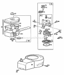 Blower HsgRewindAircleaner Diagram and Parts List for 113908-2999-02  Briggs and Stratton Engine